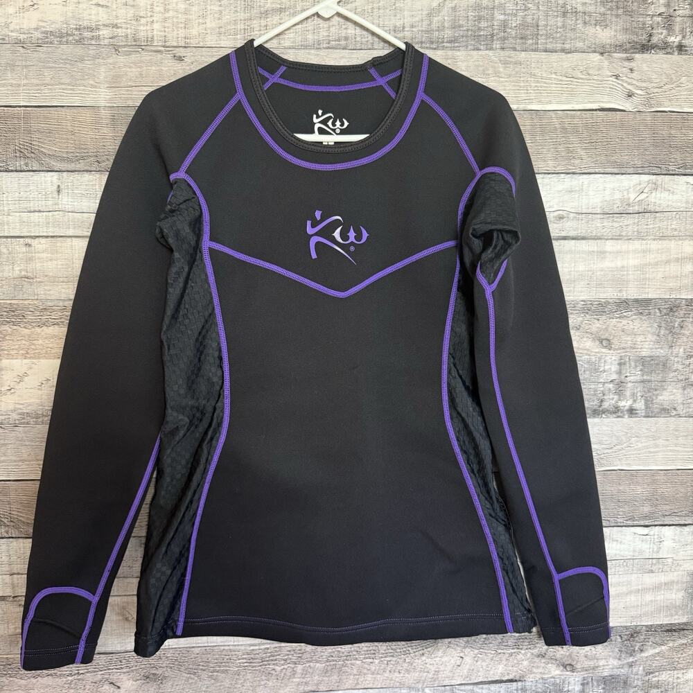 Kutting Weight SweatTech Neoprene Sauna Shirt Top Long Sleeve Mesh Panels L